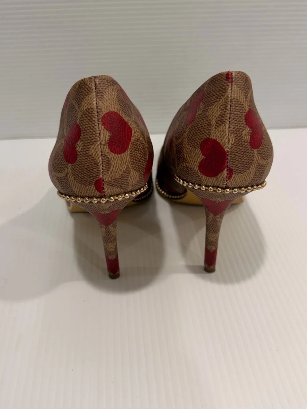 Coach Women's Waverly Heart-Print Pumps